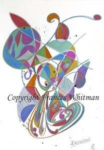 Frances Whitman painting  'Dimensions' with copyright-resized